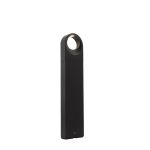 Ansell LED Pedestal Lamp Brock Graphite 7.7W 447lm - 830 Warm White | 65cm - IP65