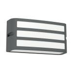 Eglo Wall Light Camarda Aluminium Anthracite | IP54 - Suitable for 1x E27
