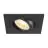 SLV New Tria 75 Spot Aluminium Black Square | Cutout 75mm - Suitable for 1x GU10 