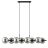 Emibig Pendant Rory Steel Black | Suitable for 8x E14 - Max 10W