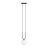 Emibig Pendant Glam Steel Black | Suitable for 1x E14 - Max 10W