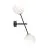 Emibig Wall Light Linear Steel Black | Suitable for 2x E14 - Max 10W