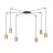 Emibig Pendant Traker Steel Black | Suitable for 6x GU10 - Max 10W