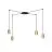 Emibig Pendant Traker Steel Black | Suitable for 4x GU10 - Max 10W