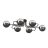 Emibig Ceiling Light Brendi Steel Black | Suitable for 6x E14 - Max 10W