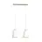 Emibig Pendant Bolero Steel White | Suitable for 2x E27 - Max 15W