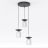 Emibig Pendant Ego Steel Grey | Suitable for 3x E14 - Max 10W