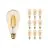 Multipack 10x Noxion Lucent LED E27 Edison Filament Amber 7.2W 630lm -  822 Extra Warm White | Dimmable - Replaces 50W