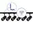Bright Choice Complete Set 1-Phase Rail L 1x 1,5 Meter Black | incl. 6x Spot + GU10 2700K 3W Dimmable + End Cap, Power Connector and L -Connector