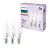 Multipack 3x Philips Bulb LED E14 Candle Frosted 3W 250lm - 827 Extra Warm White