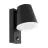 Eglo Wall Light Caldiero Steel Anthracite | IP44 - Suitable for 1x E27 - Motion Sensor