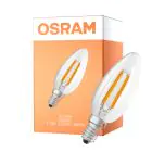 Osram LED Classic E14 Candle Filament Clear 1.2W 255lm - 840 Cool White | Replaces 25W