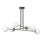 Emibig Pendant Ognis Steel Black | Suitable for 6x E27 - Max 10W