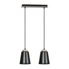 Emibig Pendant Bolero Steel Black | Suitable for 2x E27 - Max 15W