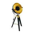 Eglo Table Lamp Covaleda Wood Steel Black Gold | IP20 - Suitable for 1x E27 